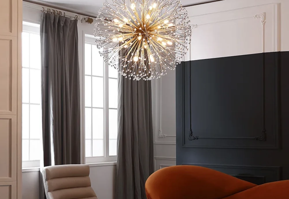 globe glass chandelier