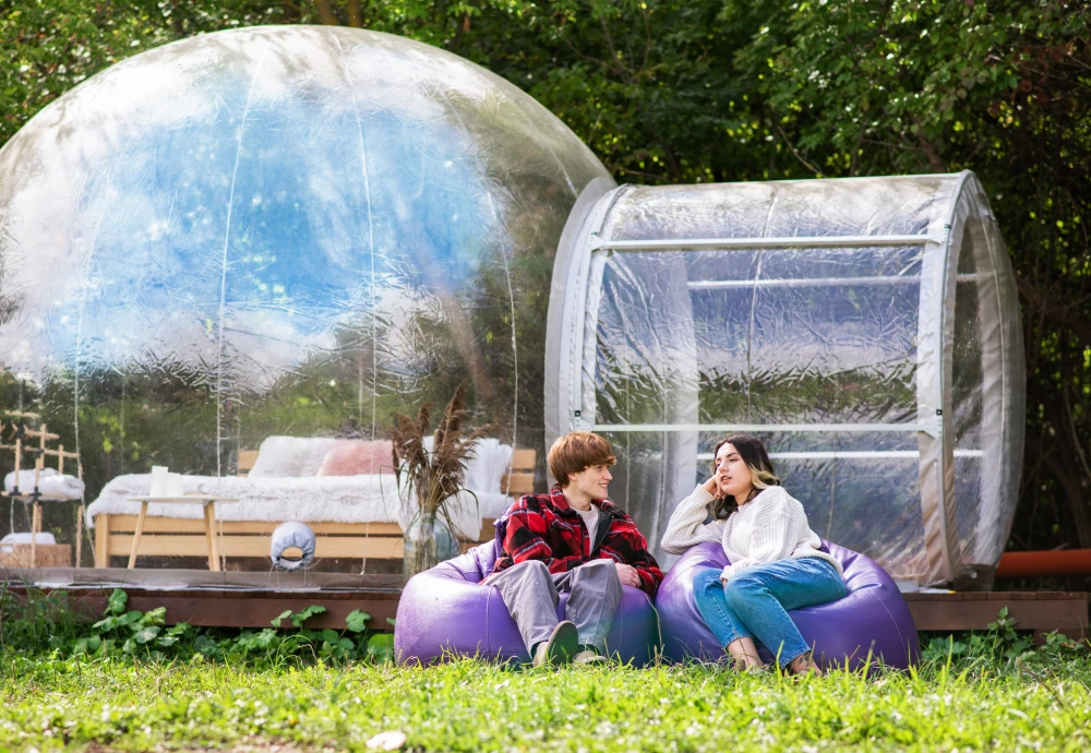 inflatable transparent tent